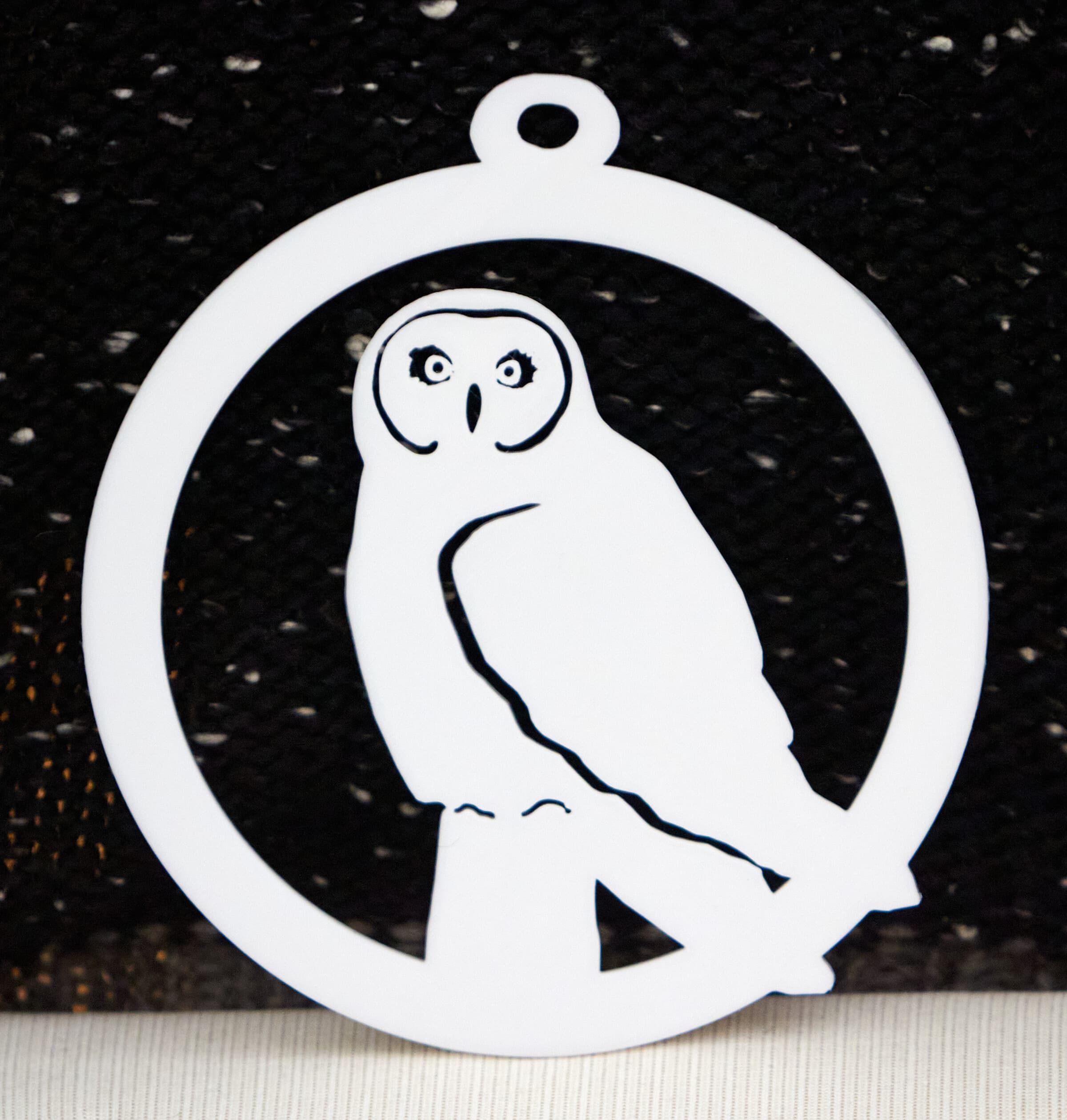 Snæugla bird window art
