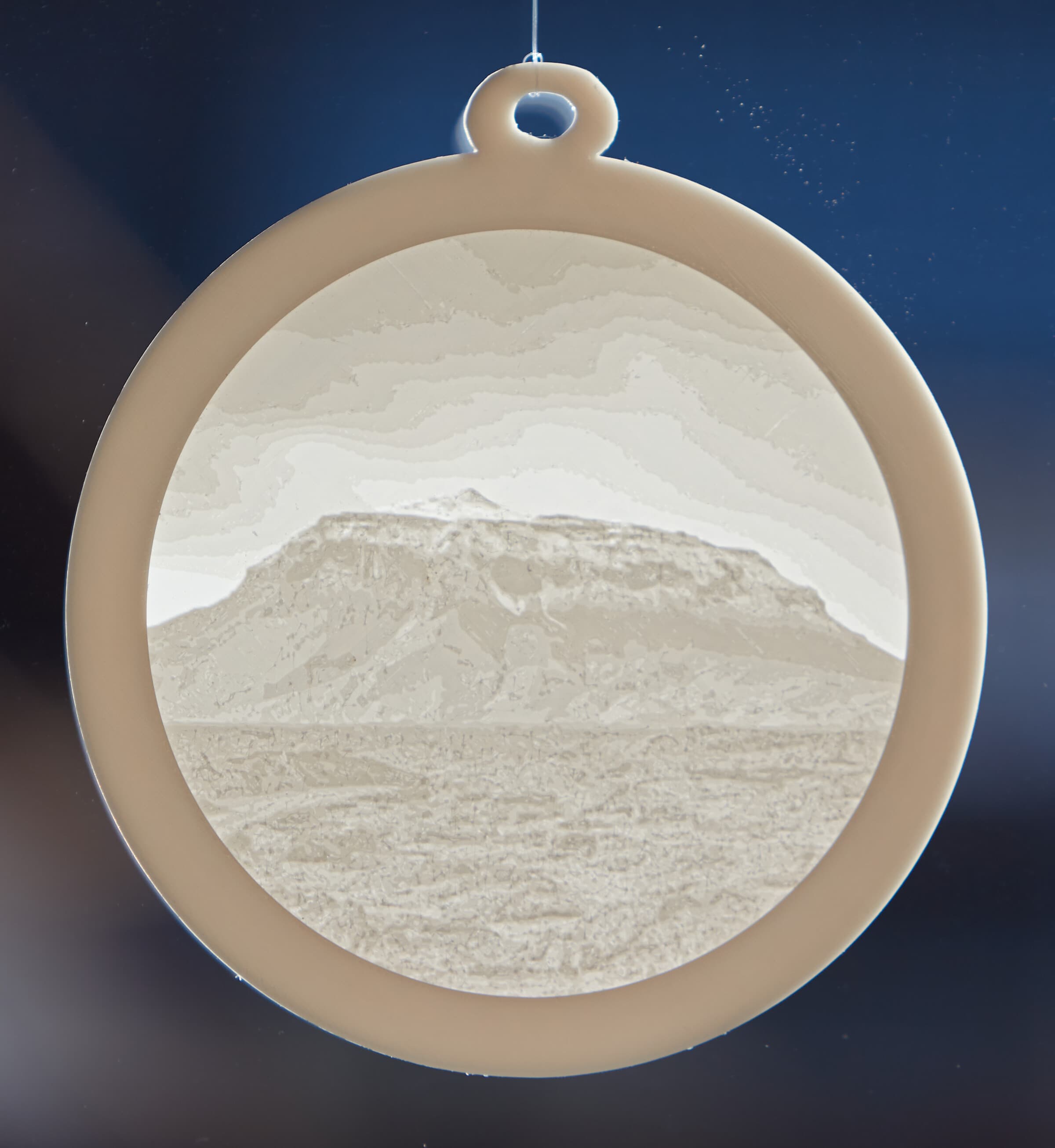 Herðubreið lithophane window art